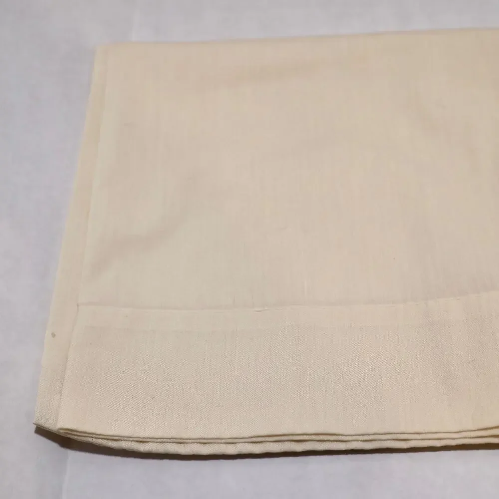 THE BIBB COMPANY Standard Pillowcase Cream 50/50 Cotton Polyester USA